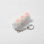 Paw Pad Mini Keyboard Keychain - Cat Paw