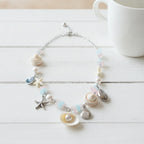 Beaded Ocean Charm Layered Necklace - Type 7