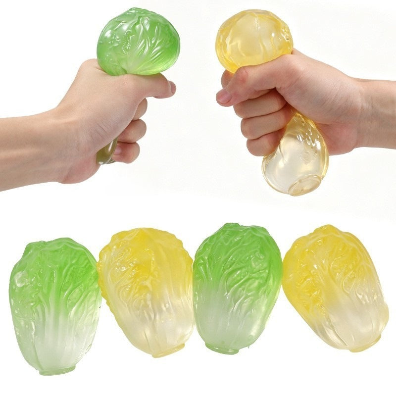 Emerald Cabbage Maltose Squishy Toy - White