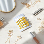 Sparkle Bead Hair Clip Set Yellow Sparkle