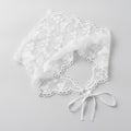 Embroidered Floral Mini Bonnet Headwrap - Plum Blossom