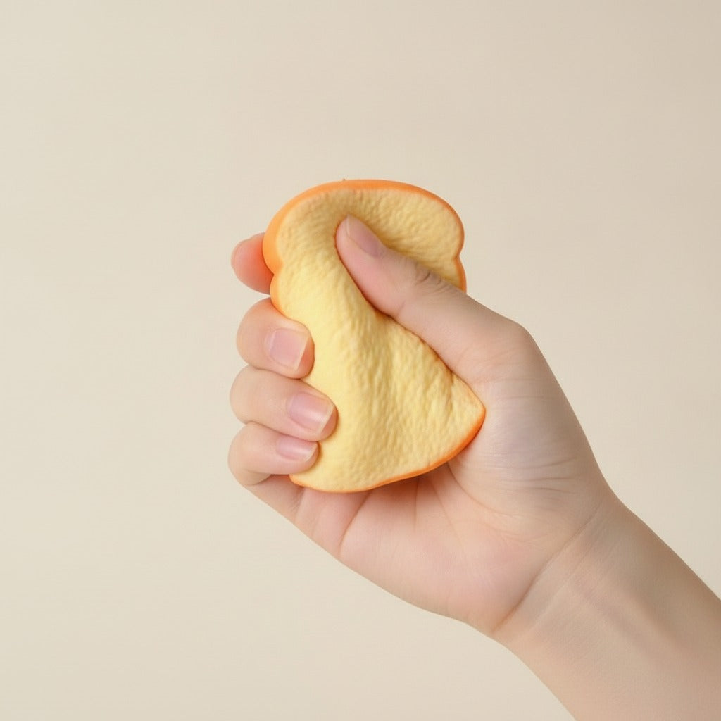 Soft Wheat Sliced Bread Squishy Toys - squeeze in hand
