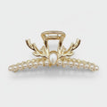 Antler Pearl Rhinestone Hair Claw - Pearl Deer Antler Claw Clip – hair accessories (view 1)