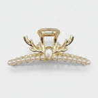 Antler Pearl Rhinestone Hair Claw - Pearl Deer Antler Claw Clip – hair accessories (view 1)