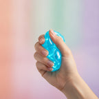 Glow-in-the-Dark Jellyfish Squishie - Purple - squeeze in hand