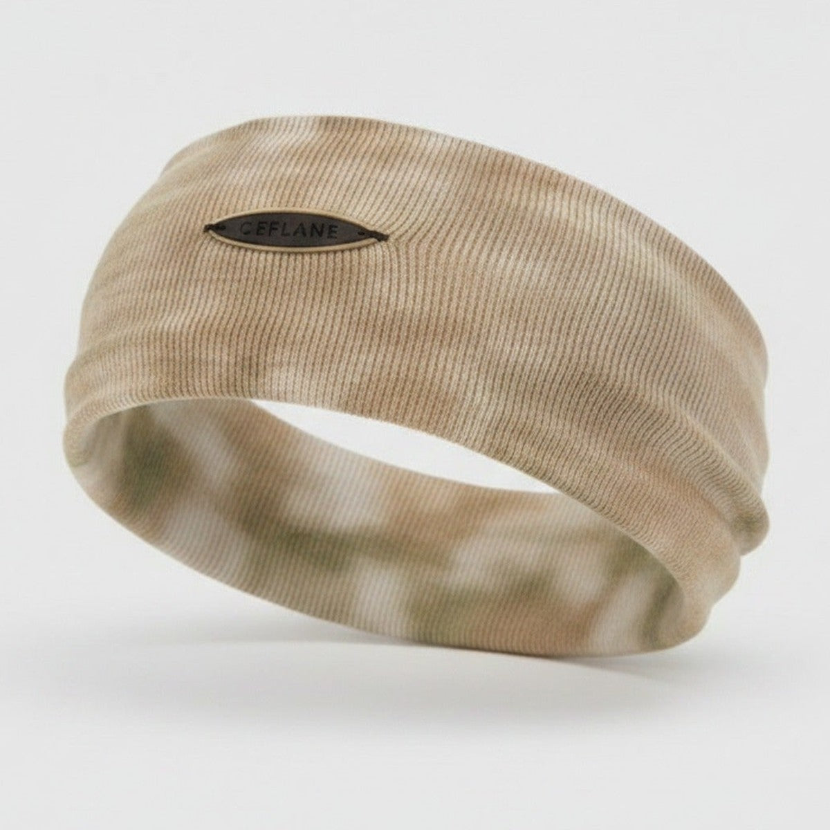 Ribbed Knit Headwrap in Taupe - Beige – hair accessories