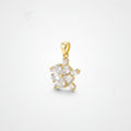Sparkle Heart Pendant Necklace - Gold