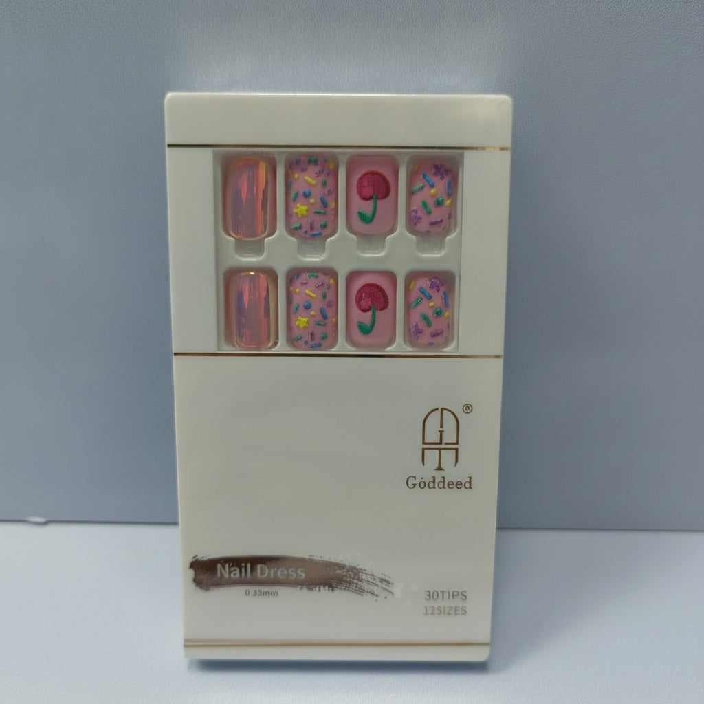 Mixed Media Nail Art Set - Pink Multi