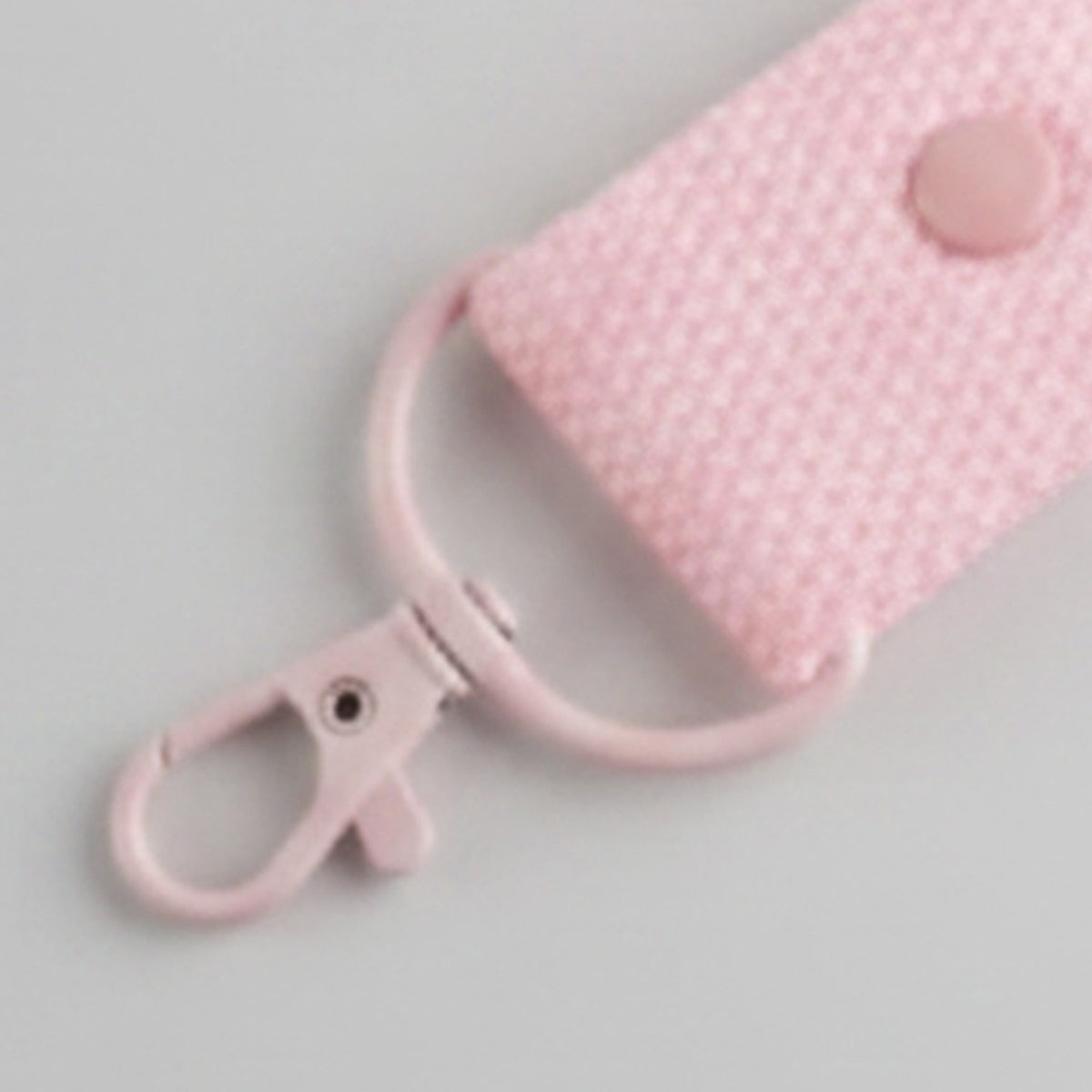 Textured Pouch Bag Charm Set - Blush