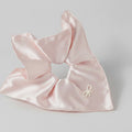 Satin Bow Hair Scrunchie In Mauve – hair accessories (view 1)