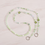 Beaded Phone Charm Strap - Green