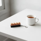 Mini Paw Pad Keychain - Sunset Orange