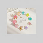 Mini Star Hair Clip Set Flower Mix