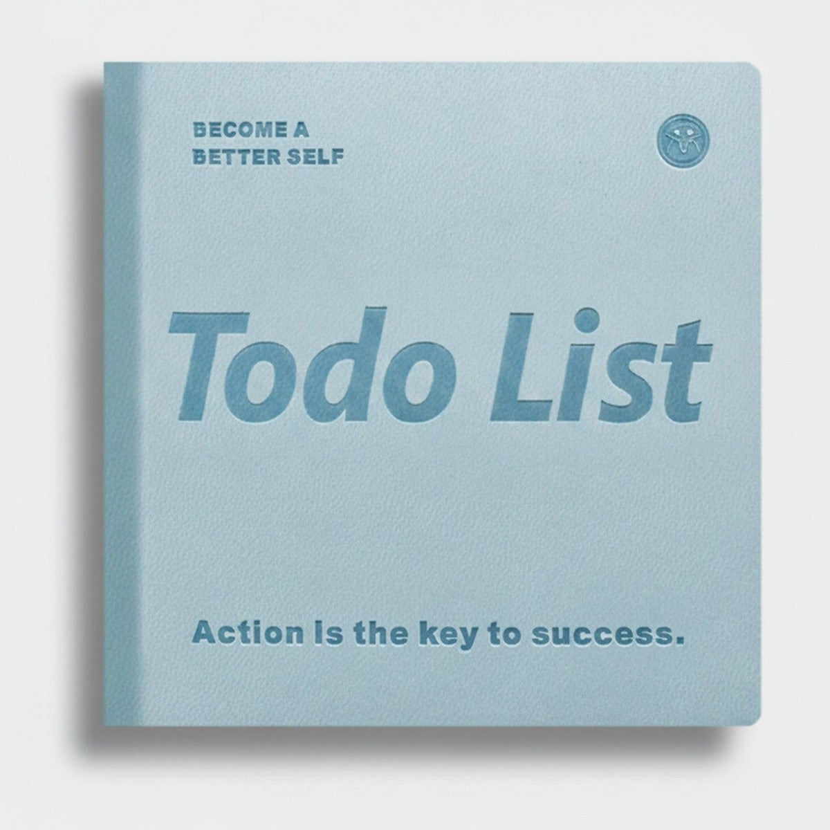 Todo List" Motivational Square Notebook - Daily Planner Blue – stationery