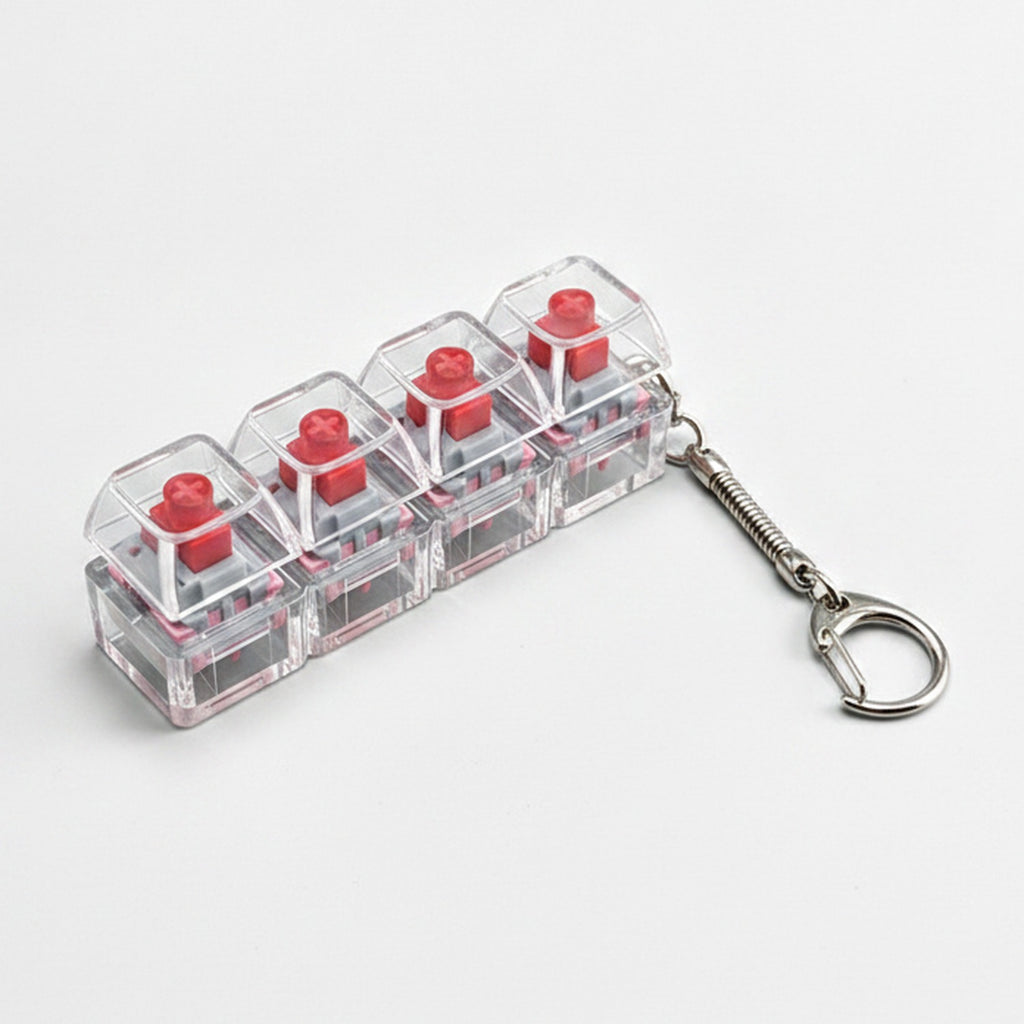 Mini Mechanical Keyboard Keychain - Red Switch