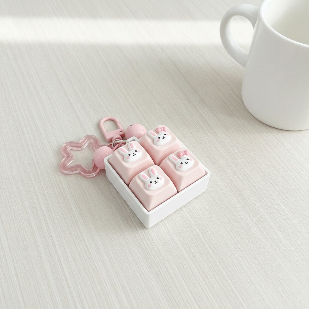 Cute Critter Keychain Set - Blue Penguin