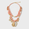 Beaded Ocean Charm Layered Necklace - Type 6