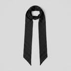 Black Polka Dot Silk Scarf – scarves & belts (view 1)