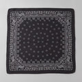 Ornate Bandana Square Scarf - Charcoal