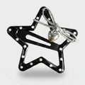 Black Star Hair Clip With Chain Charm – hair accessories (view 1)