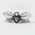 Heart Charm Claw Clip - Lace & Leopard