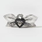 Heart Charm Claw Clip - Lace & Leopard
