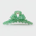 Green Spotted Bow Hair Claw Clip – hair accessories (view 1)