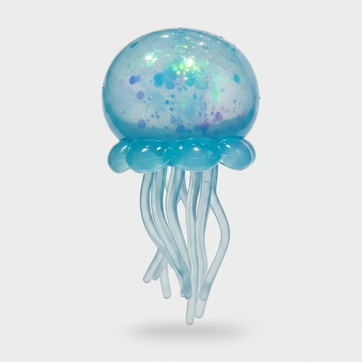 Blue Glitter Jellyfish Hard Plastic Toy – novelty & toys (view 1)