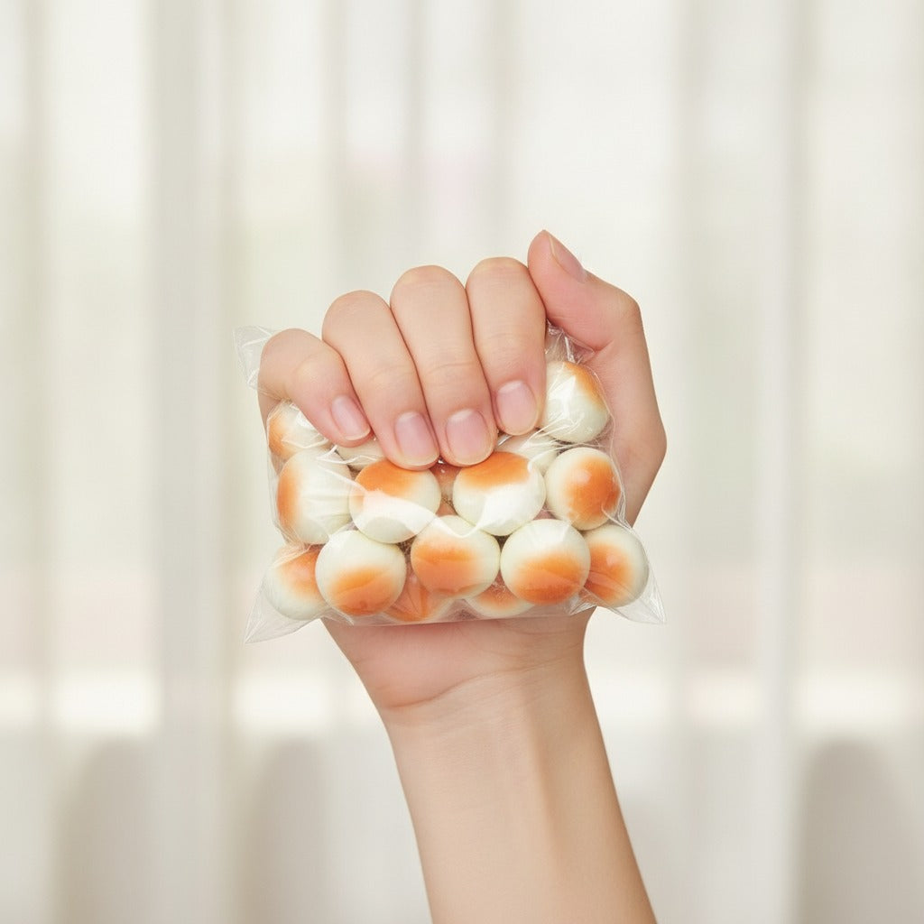 Squishy Bread Bun Stress Relief Toys - squeeze in hand