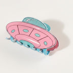 Alien UFO Hair Claw Clip - Pink & Teal Alien UFO – hair accessories (view 1)