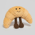 Cute Smiling Croissant Plush Toy Brown Feet – novelty & toys (view 1)