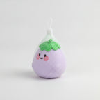 Smiling Eggplant Mesh Squishy - Lavender