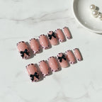 Leopard Bow Press-On Nails - Type 2