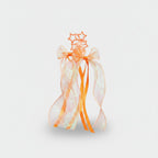 Star Charm Ballet Ponytail Clip Set Orange