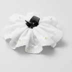 White Lace Flower Hair Claw Clip – hair accessories (view 1)
