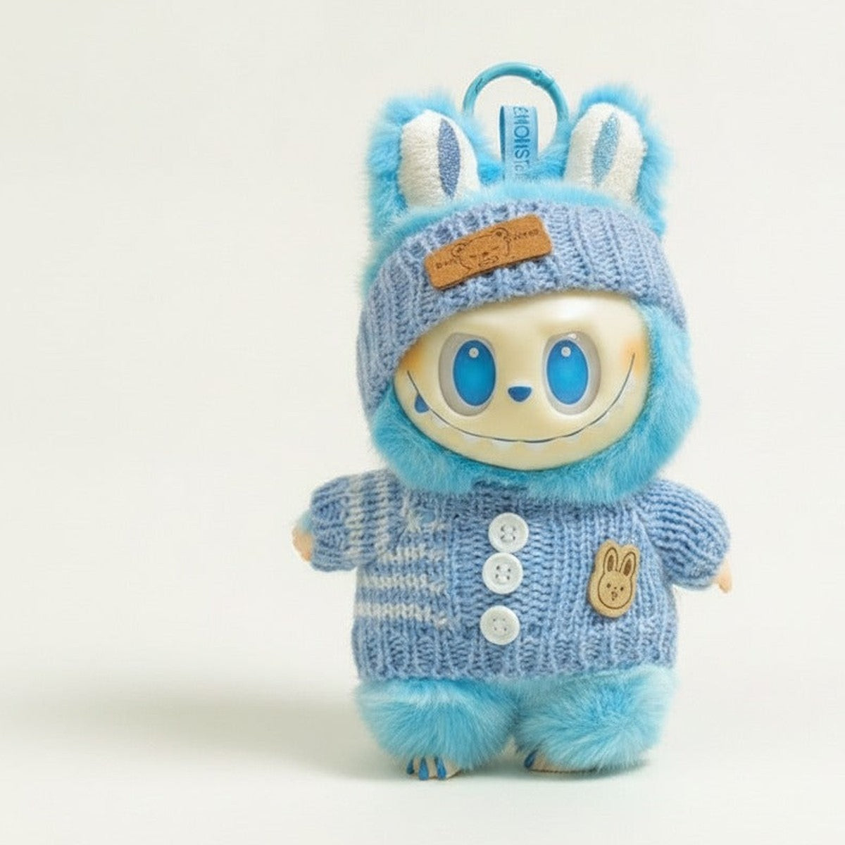 Charming Knitted Bunny Plush Charm – apparel accessories (view 1)