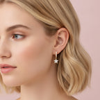 Spike Huggie Hoop Earring - Gold
