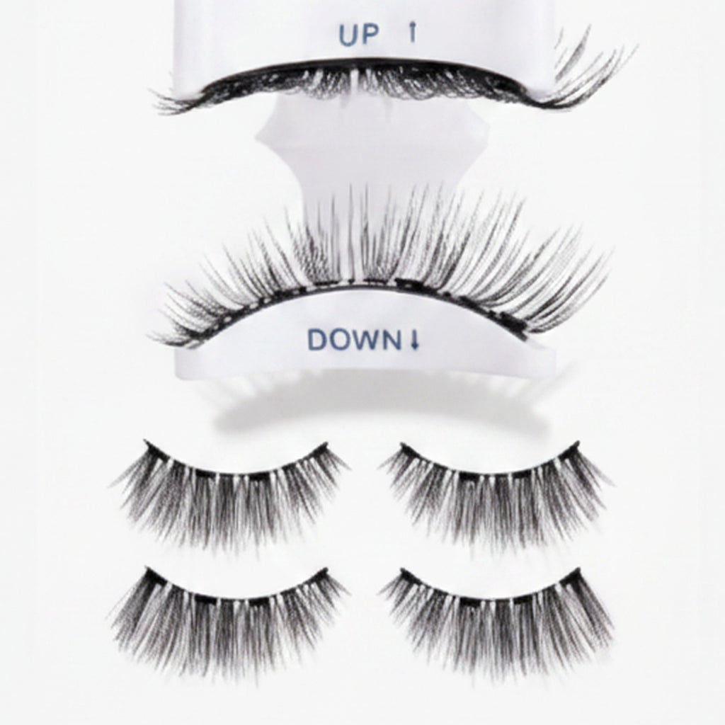 Magnetic False Eyelash Set With Mirror Case – Korean beauty tool (view 1)