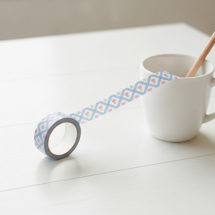 Decorative Tape Set - Blue Geometric