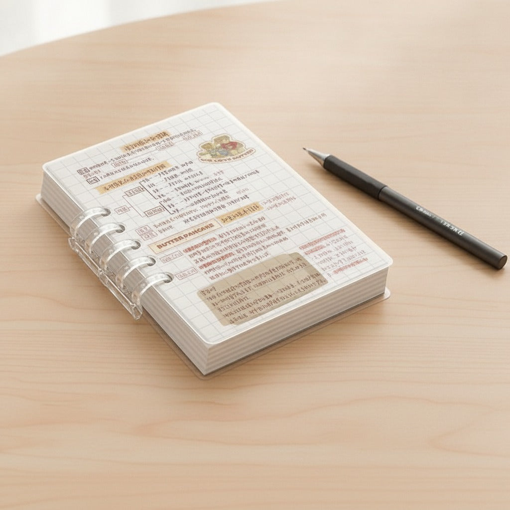 A7 Grid Notebook with Spiral Binding - Ruled