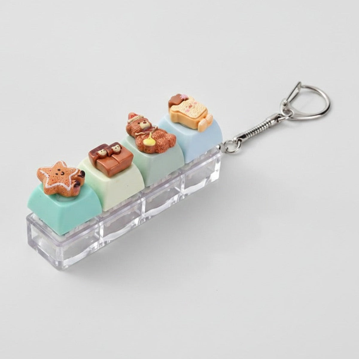 Miniature Dessert Keychain Charm - Bear & Stars