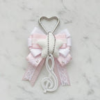 Butterfly Bow Bag Charm - Pink