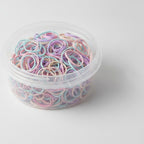 Pastel Flower Hair Ties Set – hair accessories (view 1)