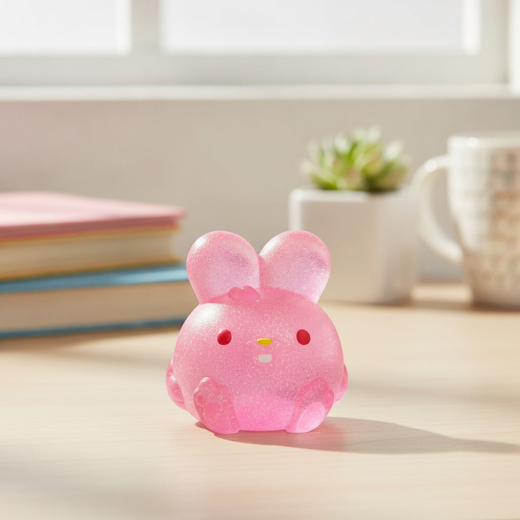 Bunny Squishy Buddy - Bubblegum Pink