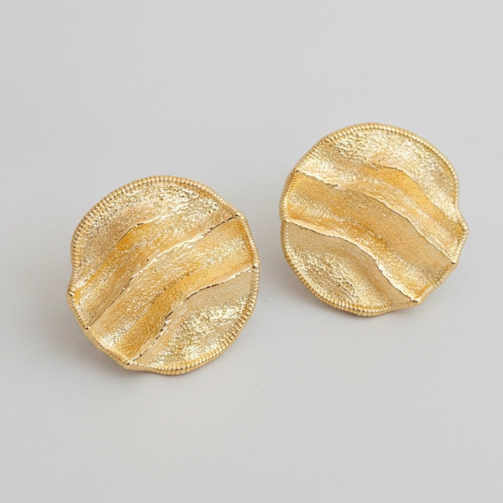 Textured Square Statement Earrings - Jianyou Accessories 2 – jewelry (view 1)
