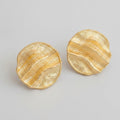 Textured Square Statement Earrings - Jianyou Accessories 2 – jewelry (view 1)