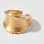 Gold Chunky Dome Cuff Ring – jewelry (view 1)