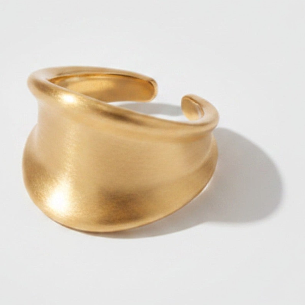 Gold Chunky Dome Cuff Ring – jewelry (view 1)