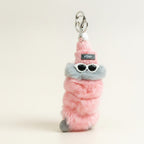 Fluffy Hat & Sunglasses Keychain – bags & wallets (view 1)