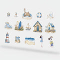 Seaside Holidays Sticker Sheet Set Blue – stationery (view 1)
